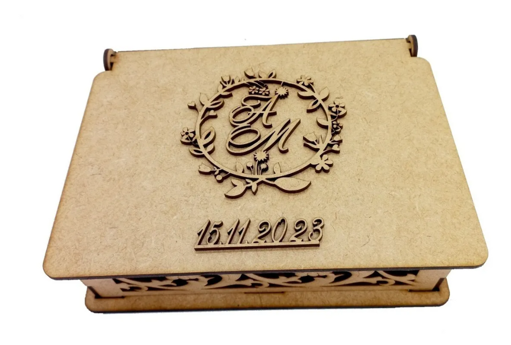 Kit 12 Caixas Personalizado Casamento Convite Padrinhos Mdf