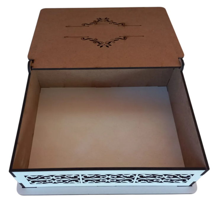 10 Caixas 20x16x10 Casamento Convite Padrinhos Mdf Branco