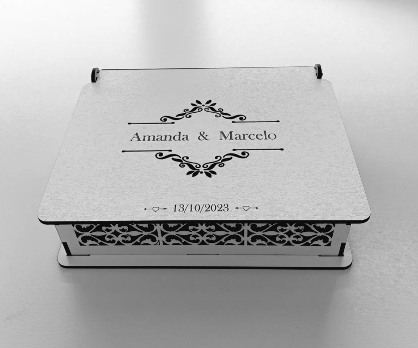 10 Caixas 20x16x10 Casamento Convite Padrinhos Mdf Branco