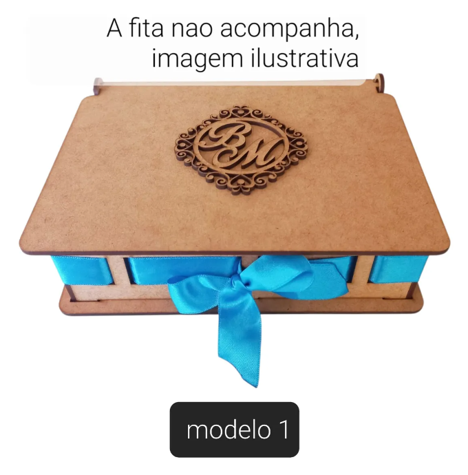 12 Caixas 20x16 Convite Padrinhos Casamento Em Mdf