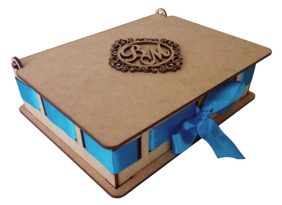 12 Caixas 20x16 Convite Padrinhos Casamento Em Mdf