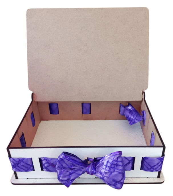 10 Caixas 20x16x10 Casamento Convite Padrinhos Mdf Branco - Branco