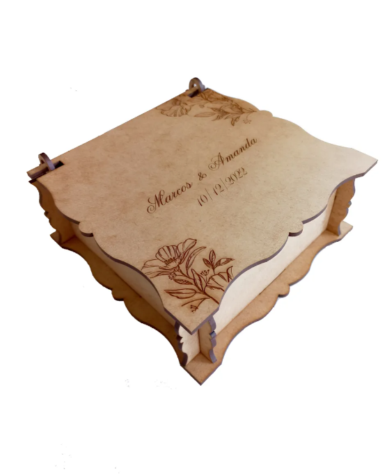 Kit 17 Caixas Para Casamento Lembrança Padrinhos Em Mdf Cru