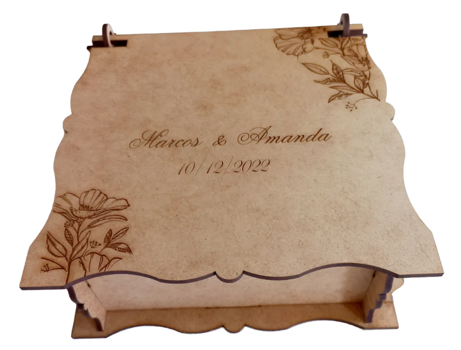 Kit 17 Caixas Para Casamento Lembrança Padrinhos Em Mdf Cru
