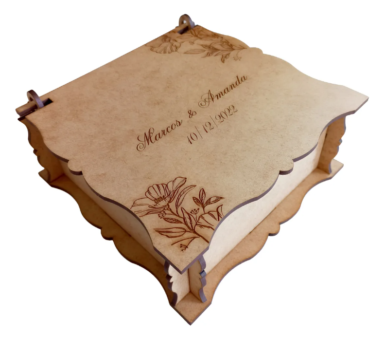 Kit 17 Caixas Para Casamento Lembrança Padrinhos Em Mdf Cru