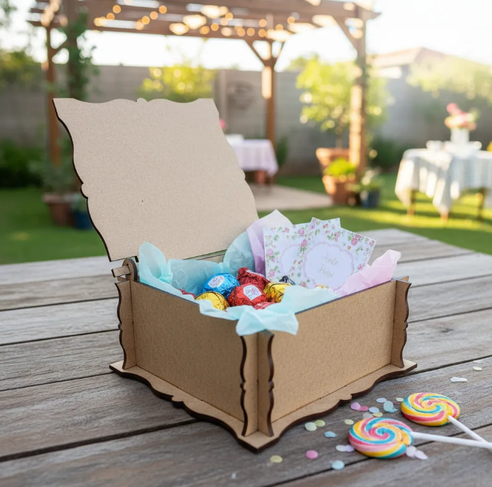 Kit 17 Caixas Para Casamento Lembrança Padrinhos Em Mdf Cru