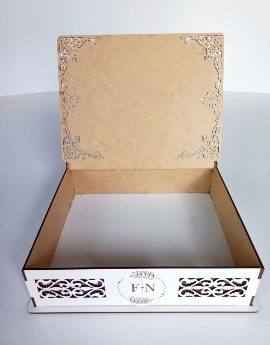 Kit 10 Caixas Para Casamento Convite Padrinhos Em Mdf
