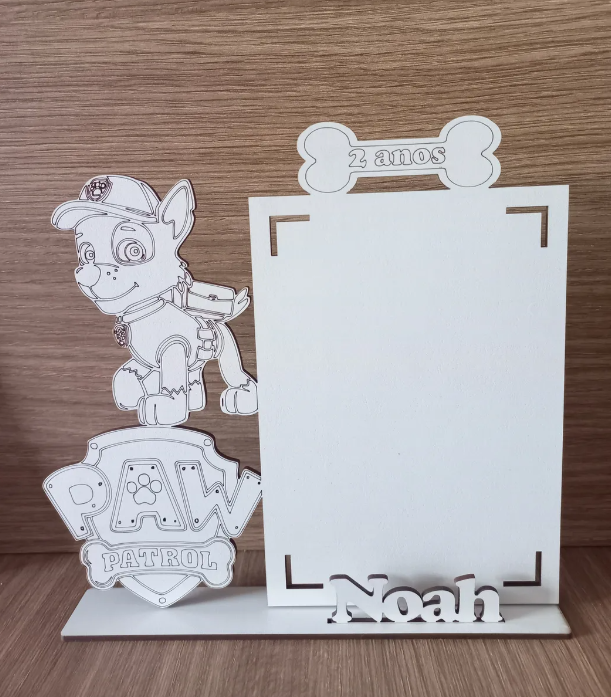 15 Porta Retratos Patrulha Canina Lembrancinha Aniversário