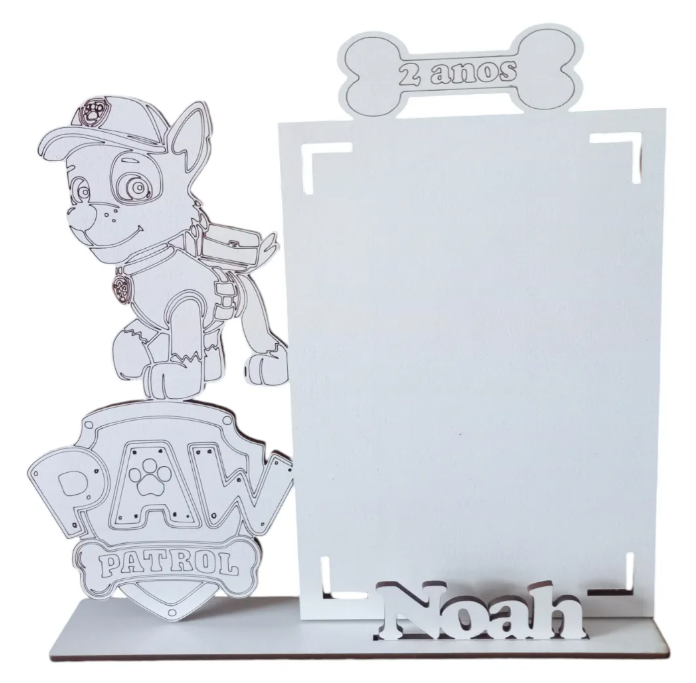 15 Porta Retratos Patrulha Canina Lembrancinha Aniversário